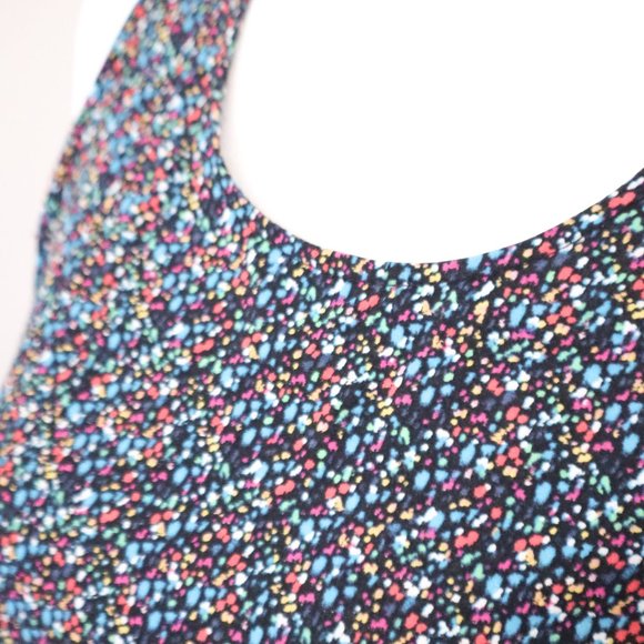 GAP Tie Back Black Multi Swing Dress XS - Picture 6 of 8